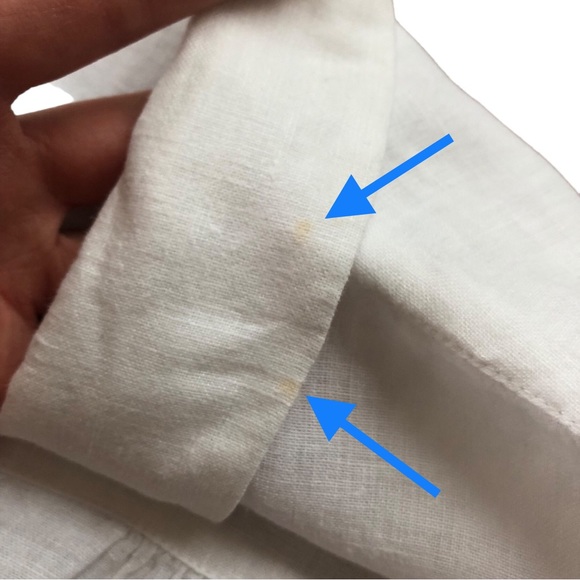 The White Company Bright White 100% Linen Blouse Shirt Size US 8 / UK 12 - Picture 6 of 6